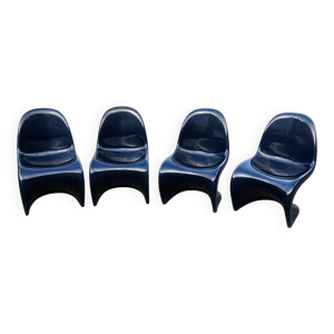 4 chaises Panton vintage - herman miller