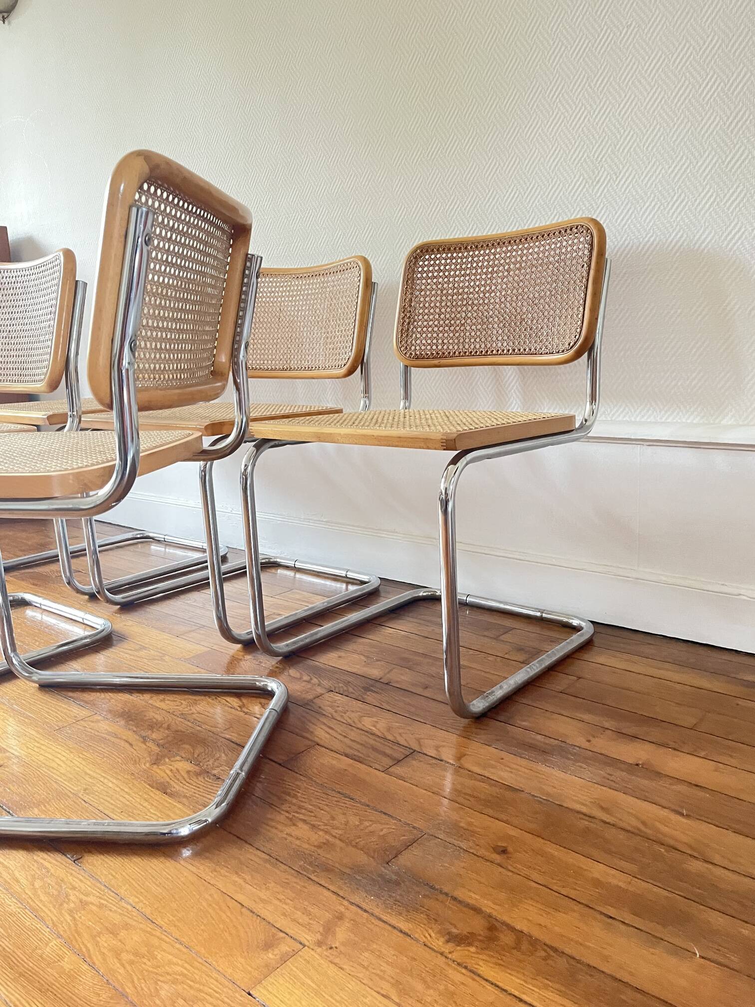 Lot of 5 cesca b32 by marcel breuer made in italy