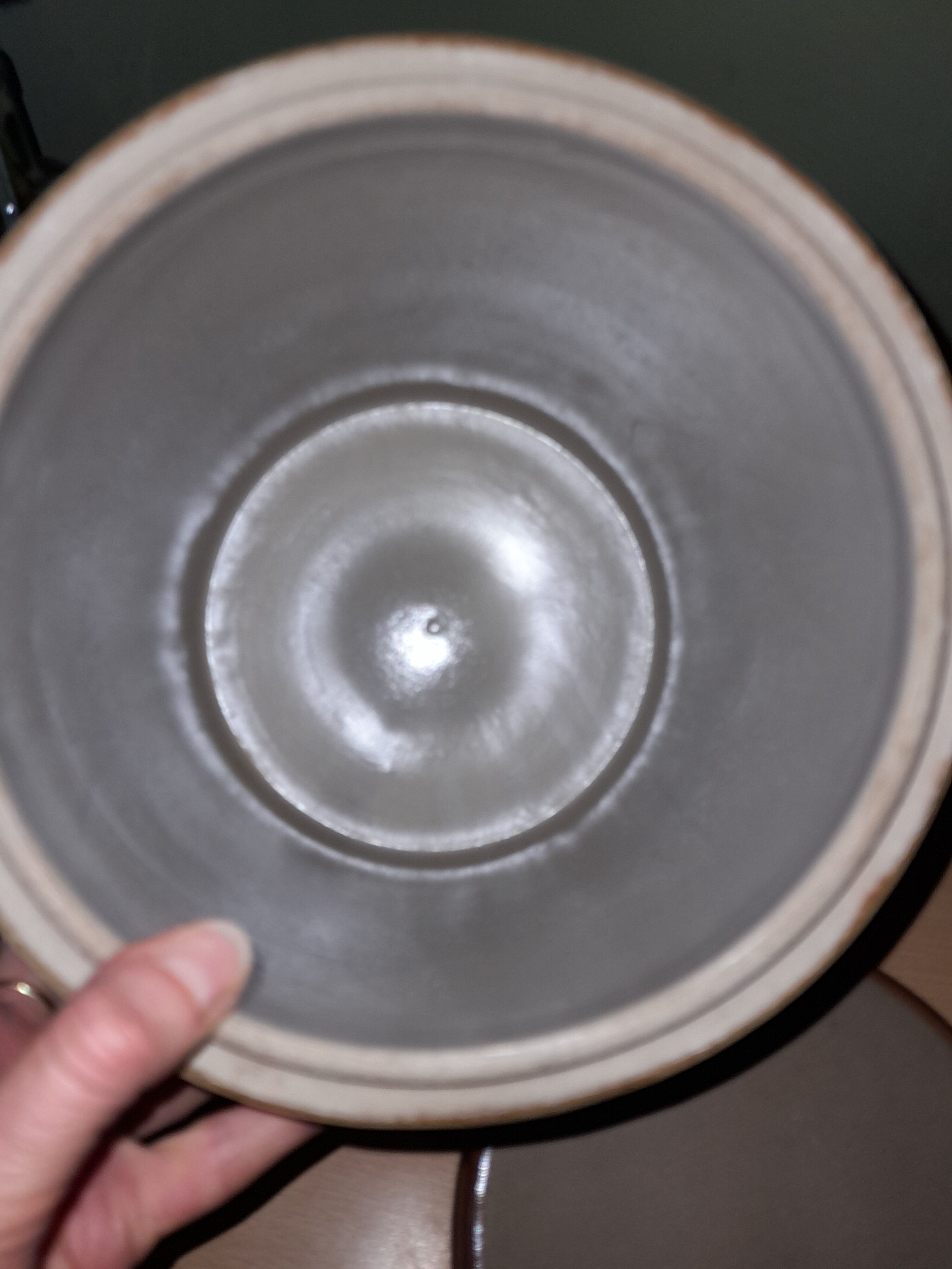 Old large grease pot candied, salter 6L in grès