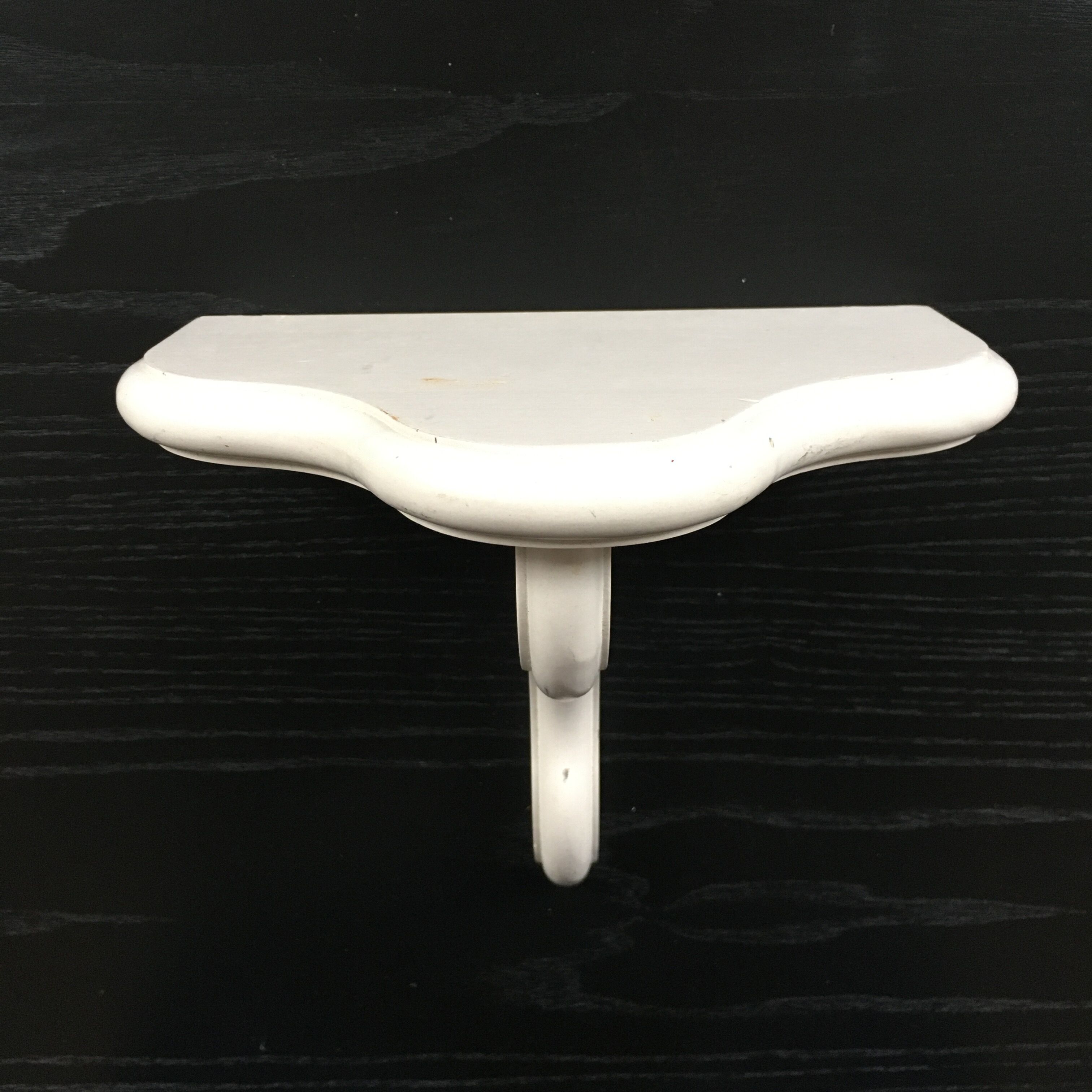 White wall console