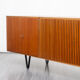 Very large enfilade, 60s, teak, restored, 293cm