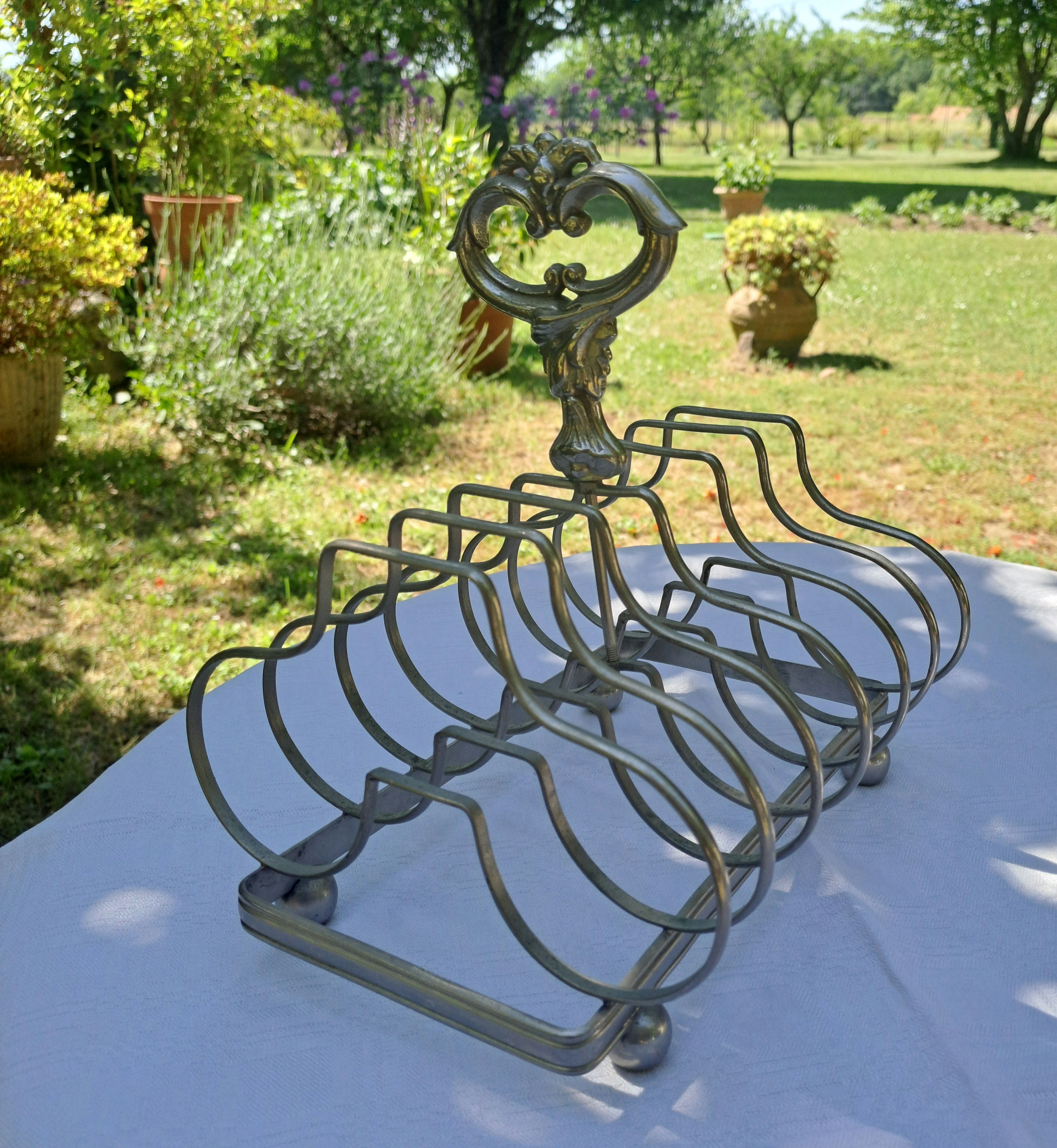 Silver-plated toast rack