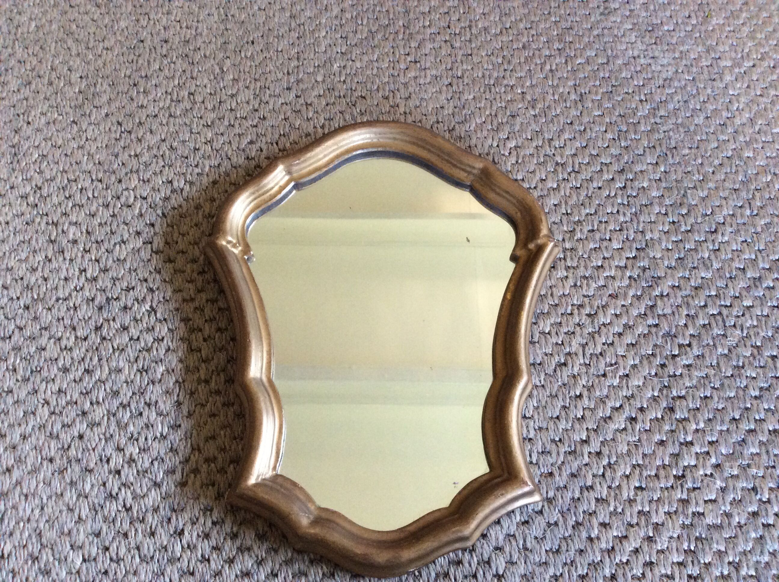 Gilded wooden mirror