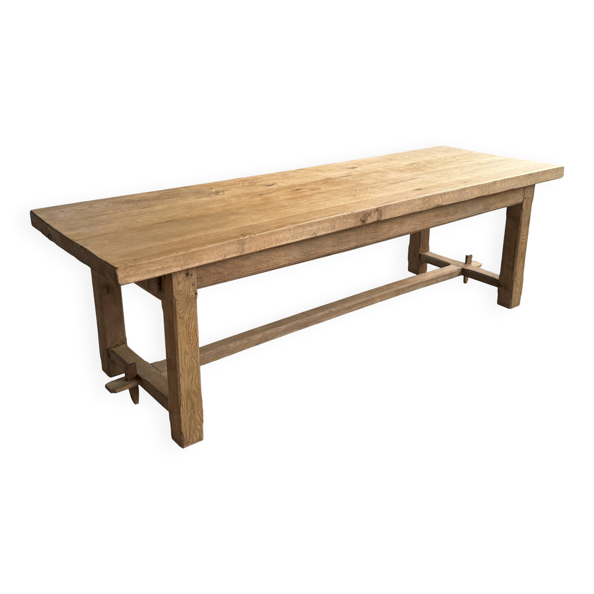 Solid oak farmhouse table