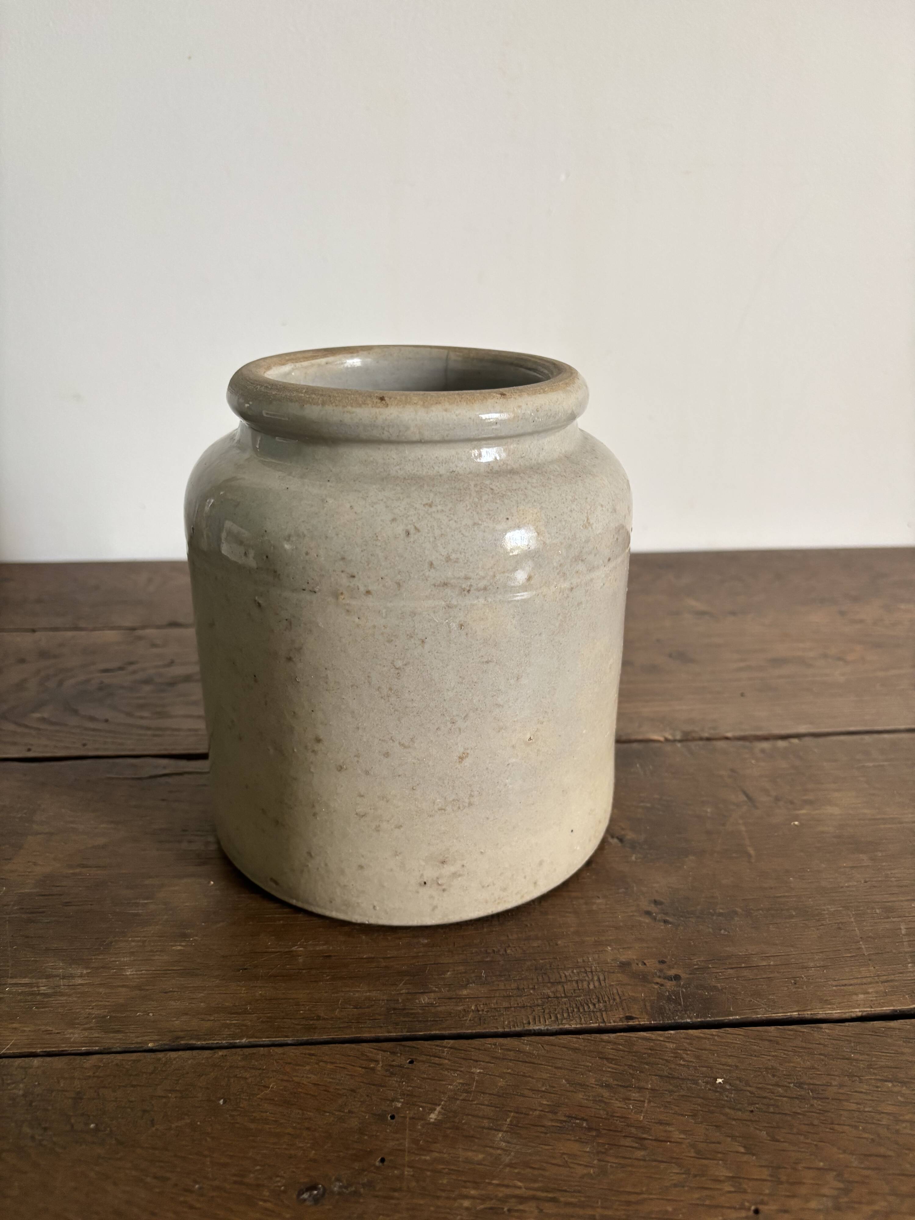Ancien pot / vase en grès émaillé - vintage