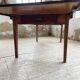 Table de ferme XIXème chêne 270cm avec allonges