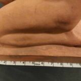 Terracotta sculpture "Kneeling Nude Woman"