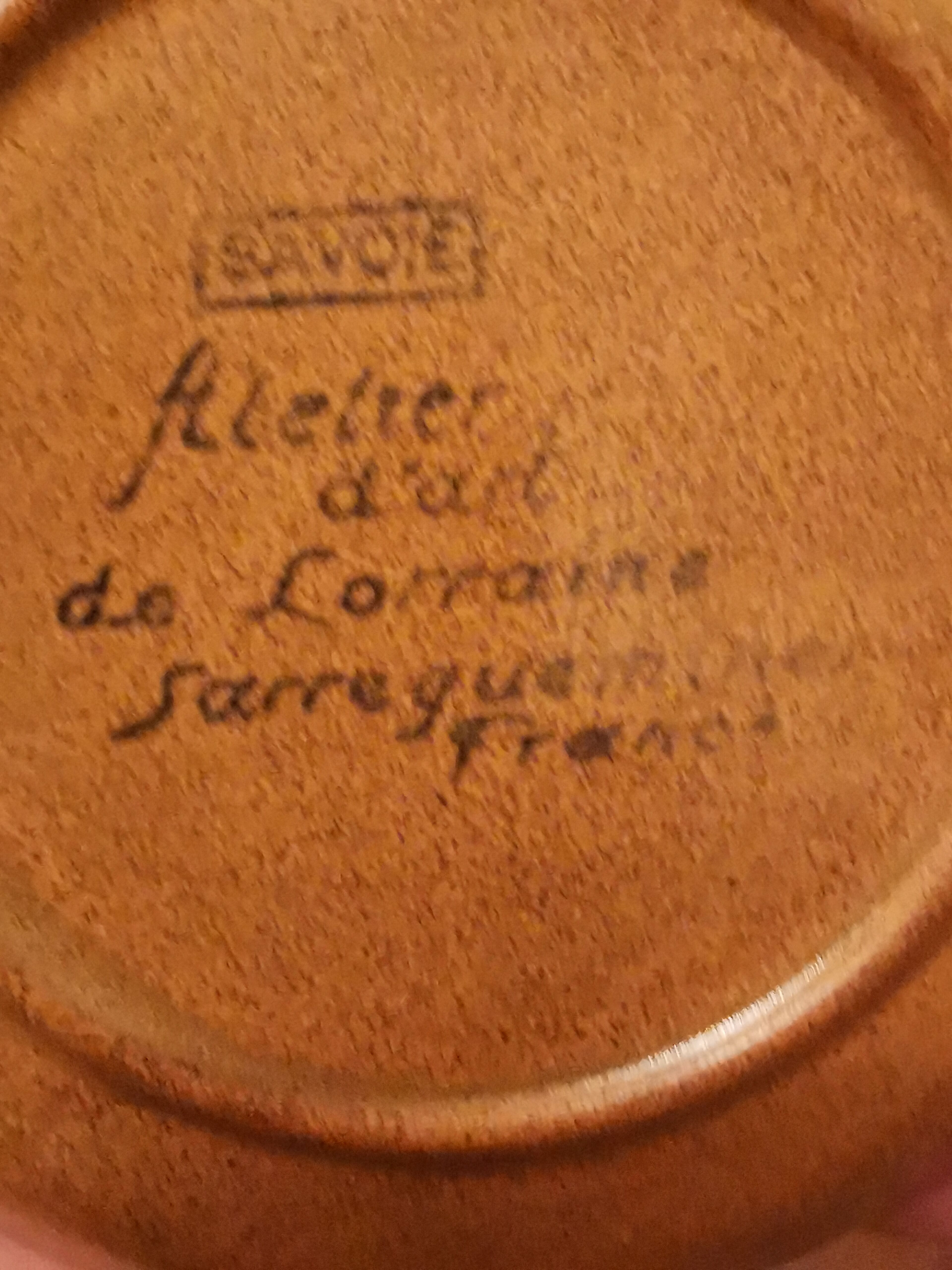 Coffee service or tea in Sarguemine sandstone from the 'Art Workshop of Lorraine'