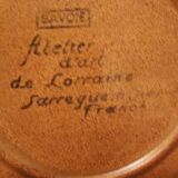 Coffee service or tea in Sarguemine sandstone from the 'Art Workshop of Lorraine'