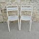 Set of 4 Metal Bistro Chairs Tolix T2