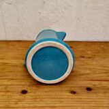 Vintage blue ceramic pitcher