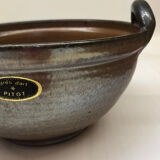 Belgian stoneware dish signed