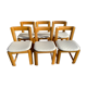 6 vintage chairs Scandinavian design Guilleumas