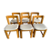 6 vintage chairs Scandinavian design Guilleumas