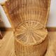 Fauteuil corbeille enfant en osier