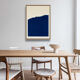Original abstract painting phthalocyanine blue