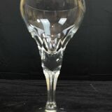 set of 6 antique cut crystal wine glasses in tulip shape from the pres