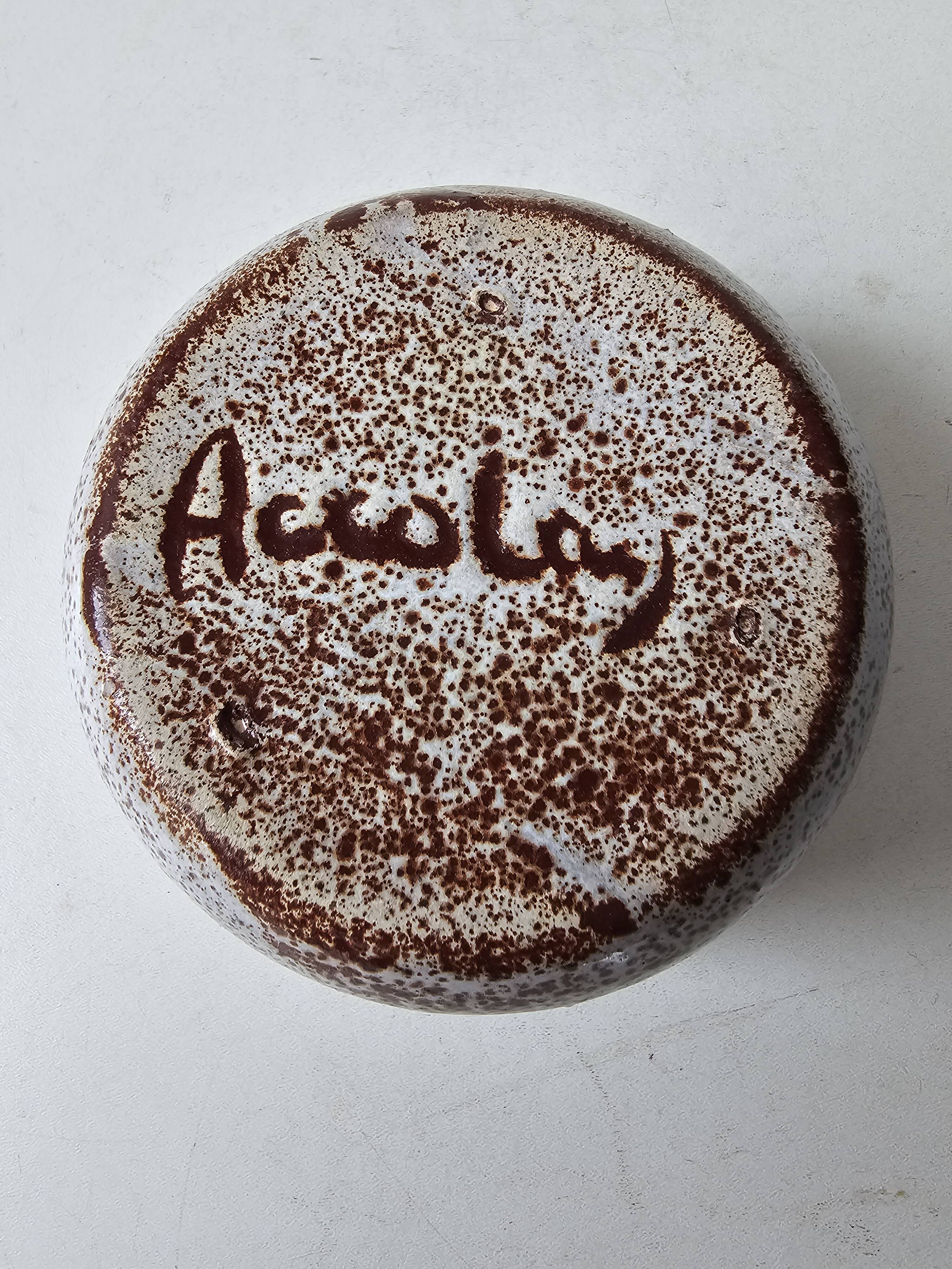 Bowl - ceramic pot signed Accolay