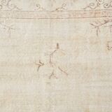 7x10 Cream Beige Oversize Vintage Rug, 209x311Cm