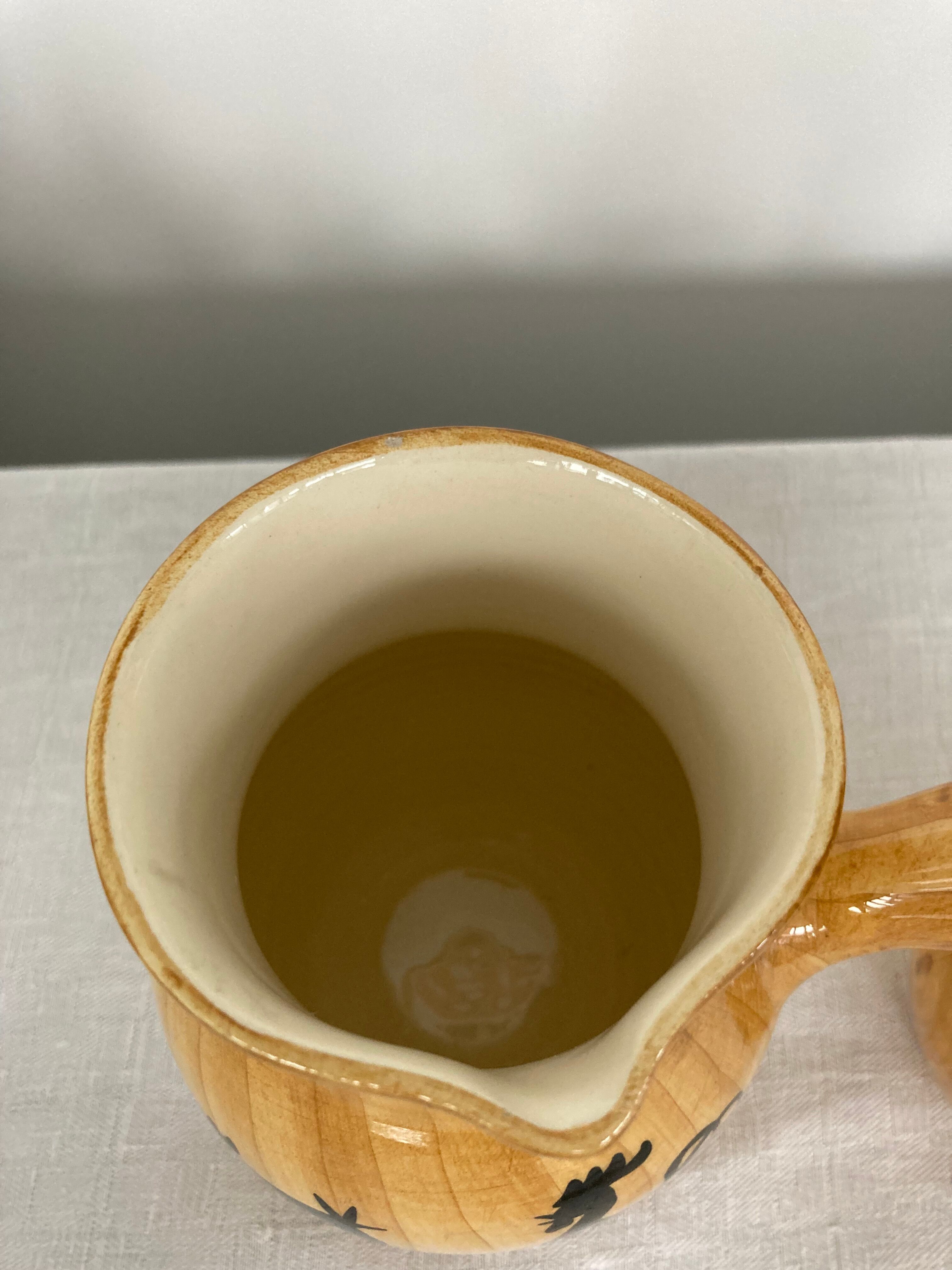 Pair of pitchers Grandjean Jourdan Vallauris 50s