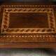 Rare small marquetry display cabinet, louis xvi style – mid 19th century