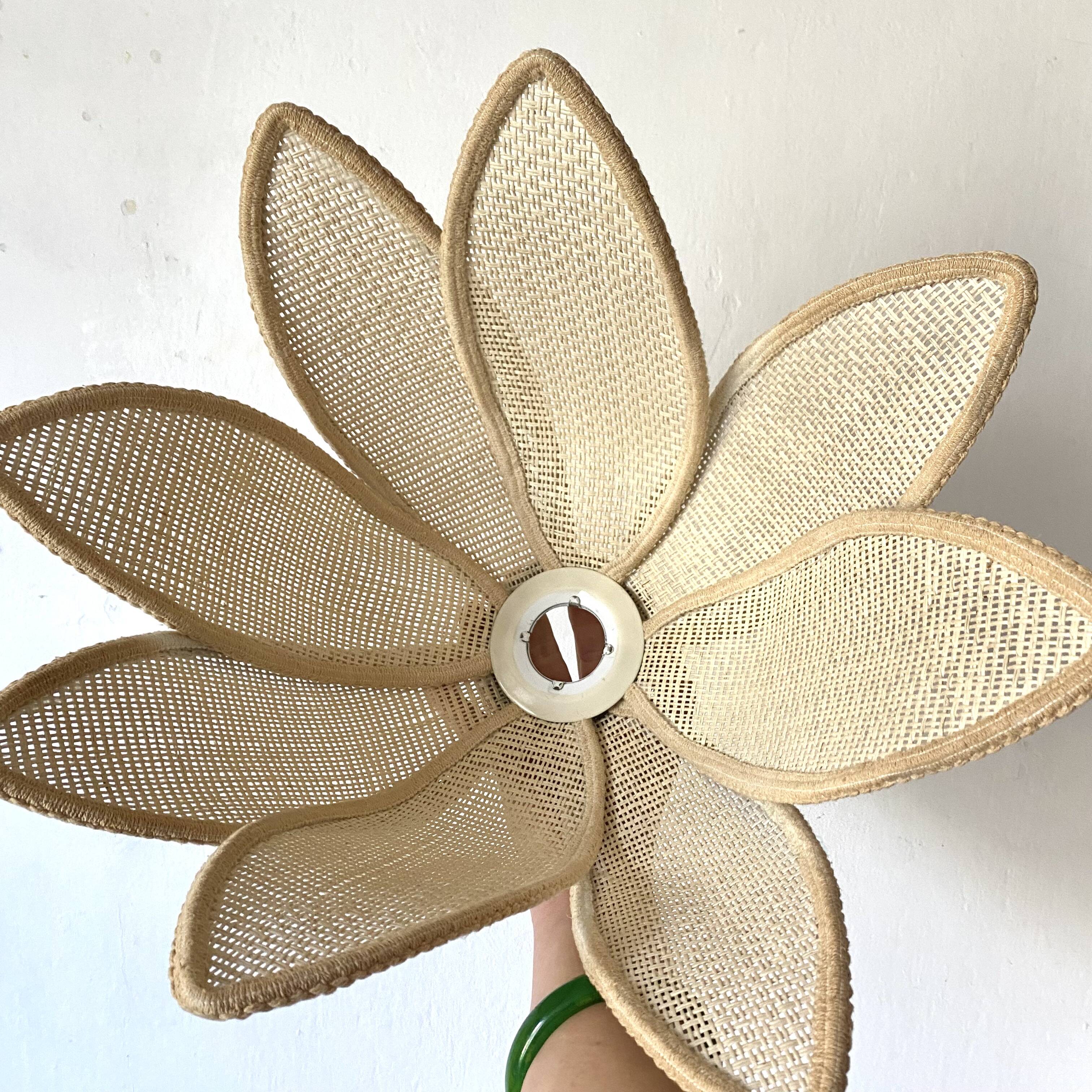 Abat jour vintage à suspendre pétales de fleur