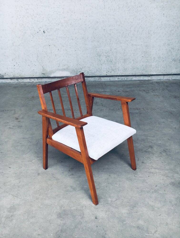 Mid-Century Modern Dutch Armchair Set, Netherlands, 1950s, Set of 3