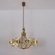 Lustre en laiton & fleurs Simon & Schelle.