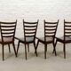 'Quattro Colori' Teak and Leatherette Dining Chairs