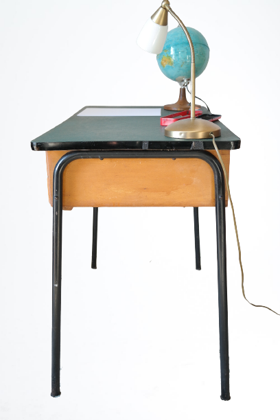 Vintage desk 60' wood and metal FORBO