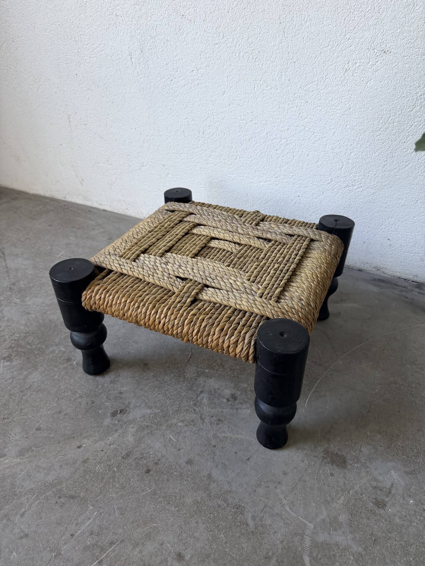 Small low stool or footrest DLC Audoux Minet
