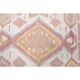 Vintage Turkish Oushak handmade cotton pink wool kilim area rug 120x165
