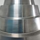 Solid steel candle holder turned design