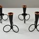 Group of 18 Small Candle Sticks by Gunnar Ander for Ystad-Metall, Sweden, 1950s/1960s