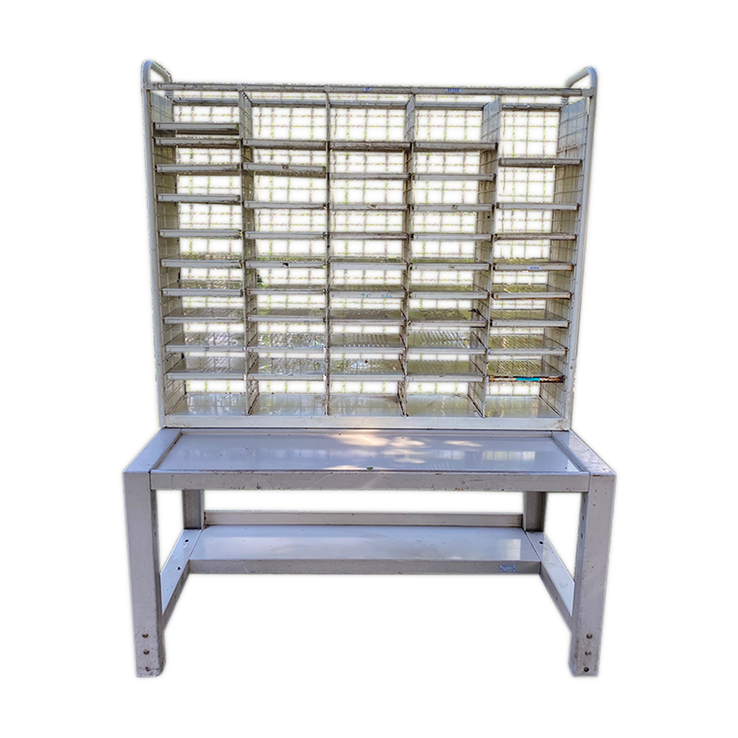 Craft furniture - vintage postal sorting furniture