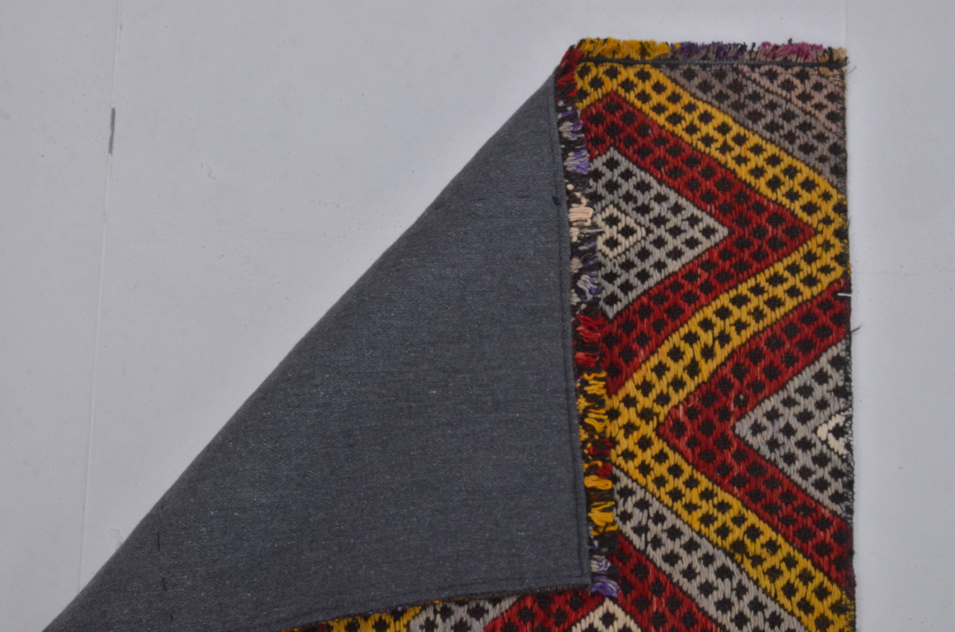 Small Decorative Oushak Kilim