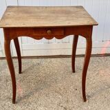 Oak desk with 1 drawer, 65x52cm