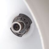 Lustre work Italian glass opalin white