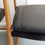 Pair of chairs Baumann sled