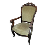 Walnut armchair