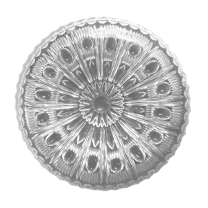 Plat coupe en verre presse