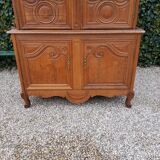 Buffet two bodies in solid oak cauchois