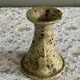 Speckled stoneware candle holder