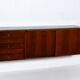 Suspended teak buffet from the 1970s.