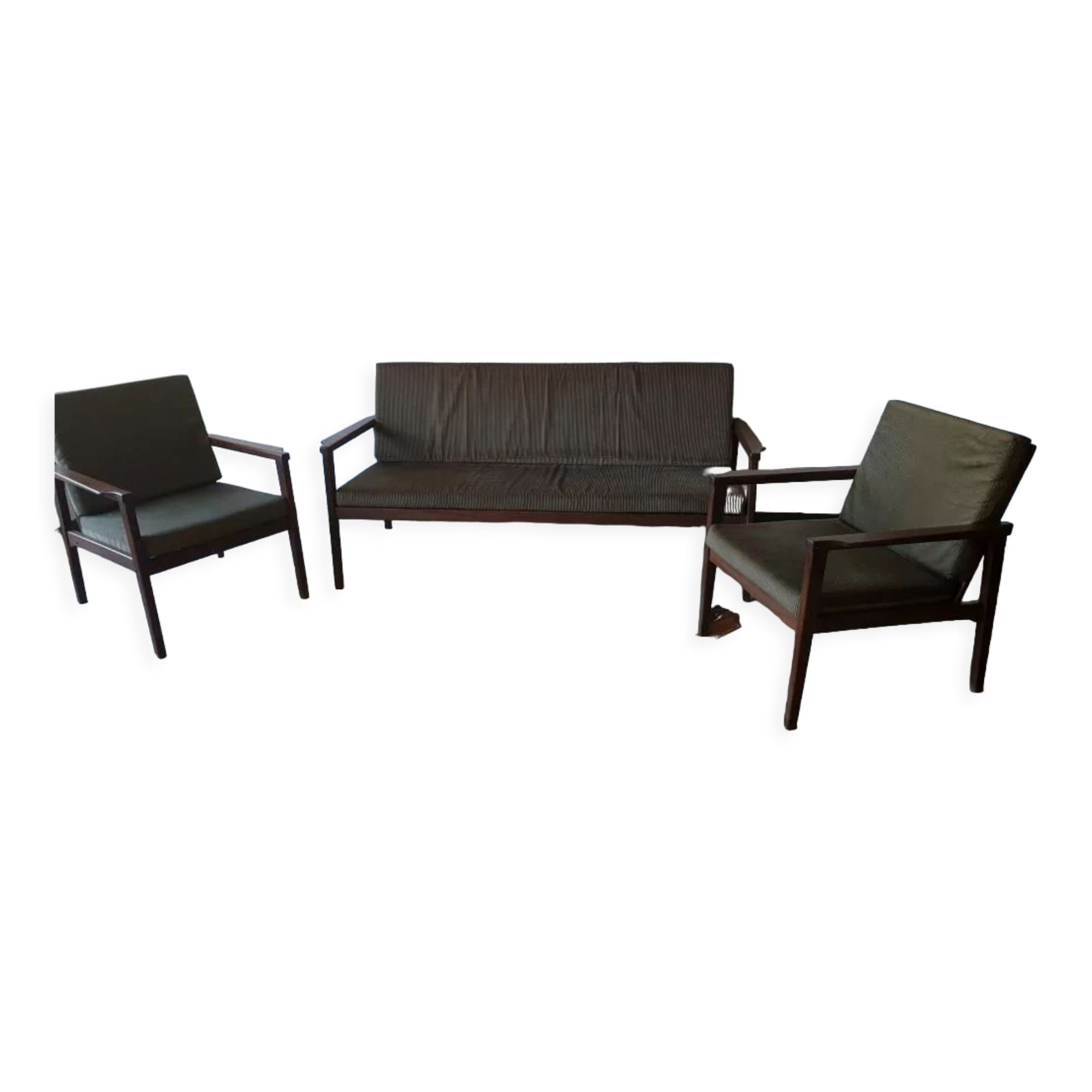 Scandinavian living room armchairs and sofa