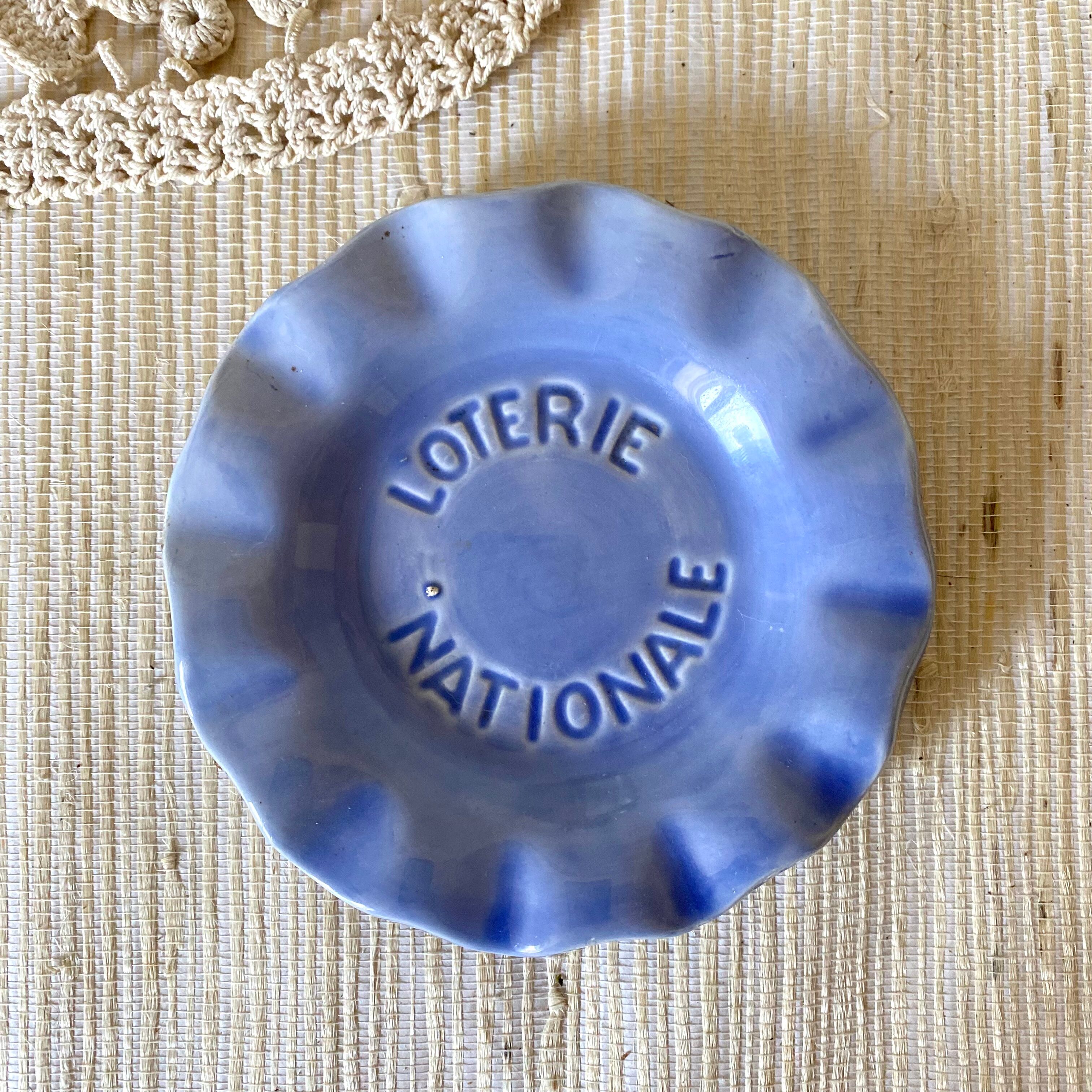 National Lottery advertising ashtray