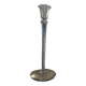 Blue spiral glass candlestick
