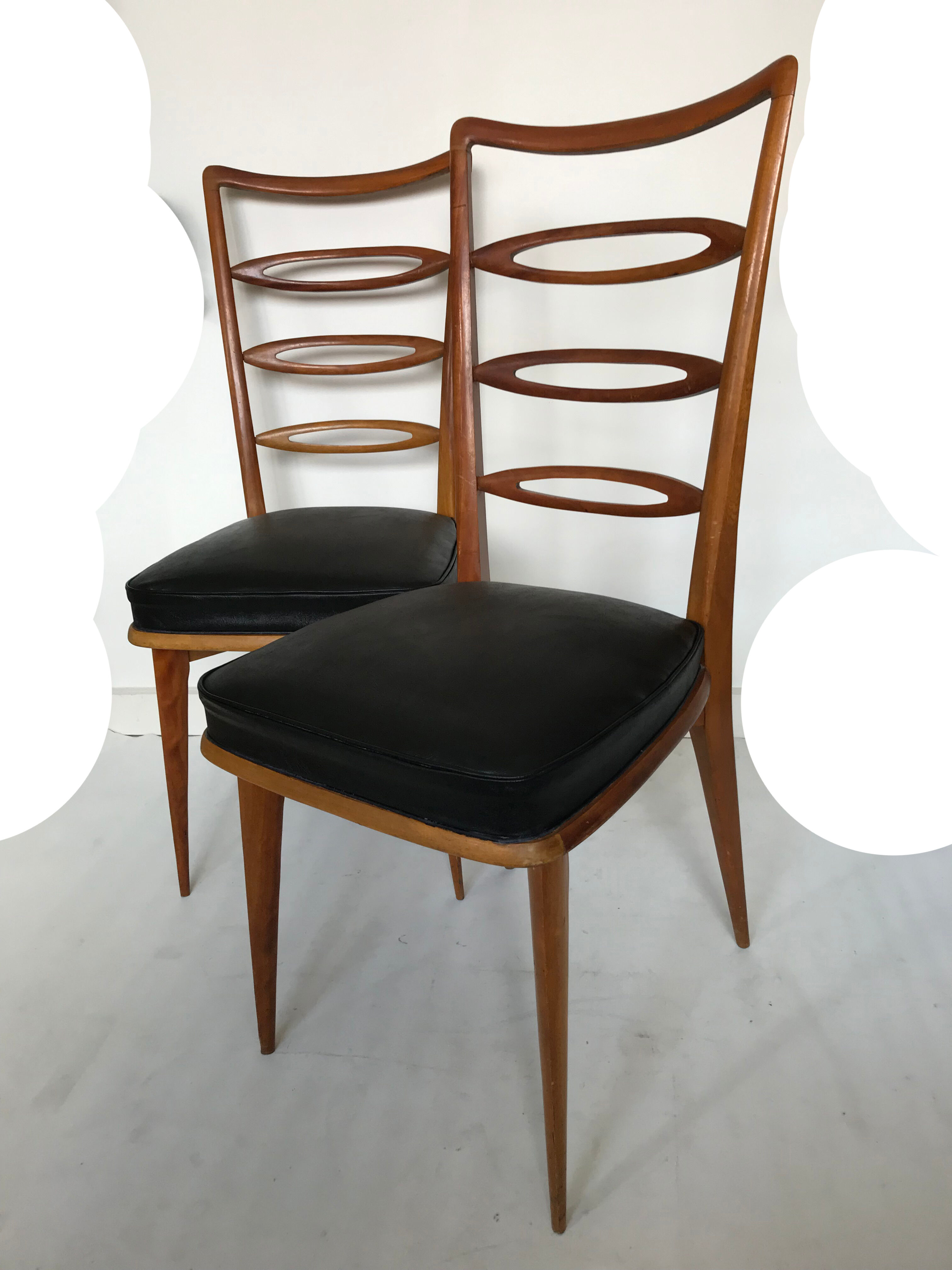 Pair of wooden chairs