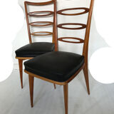 Pair of wooden chairs
