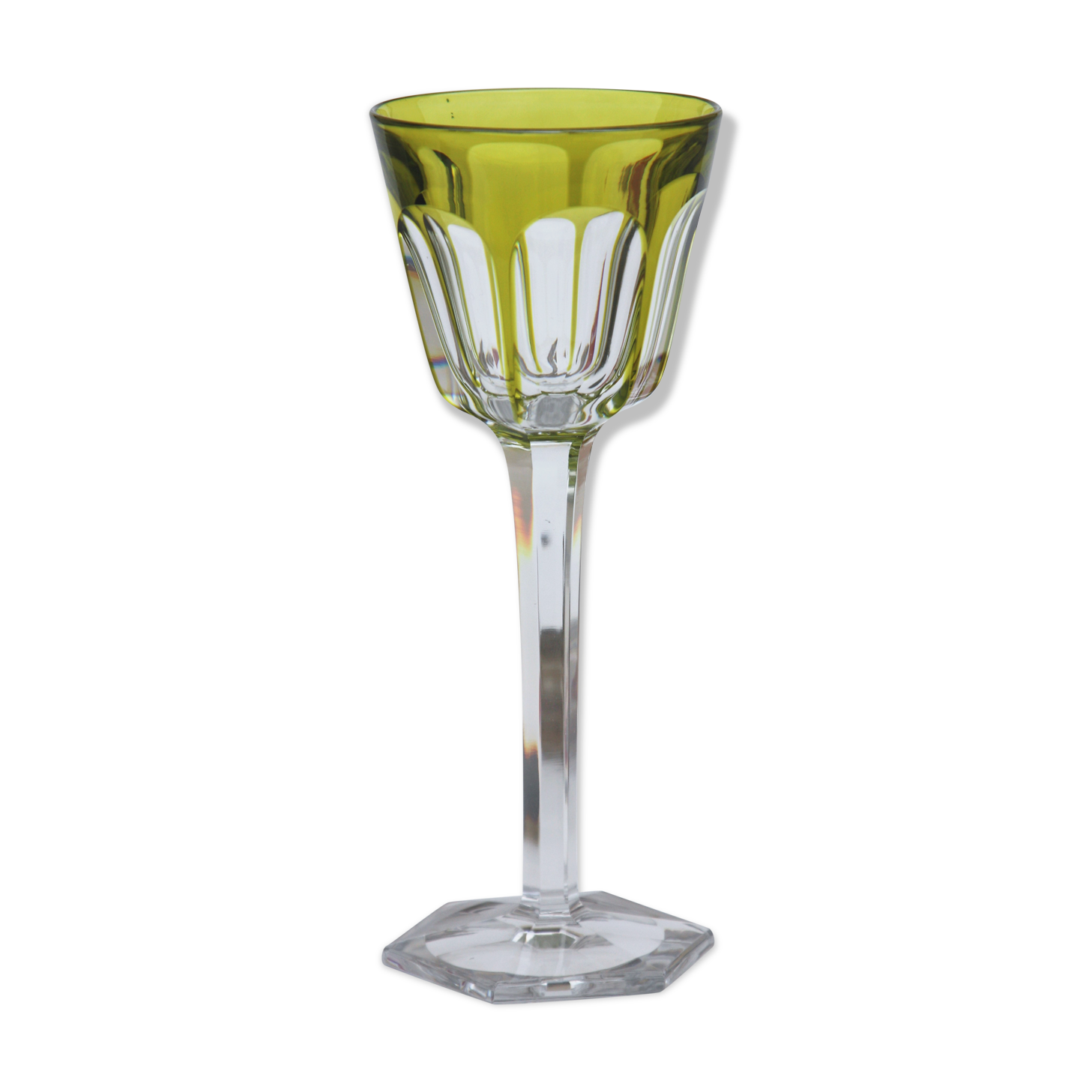 Rhine wine glass in Baccarat crystal harcourt model